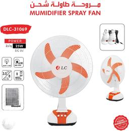 دي ال سي مروحة طاولة تعمل بالطاقة الشمسية DLC-31069 — product image 1 of 4, Marshan Store