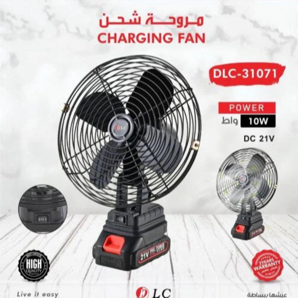 دي ال سي مروحة طاولة قابلة للشحن DLC-31071 — product image 1 of 3, Marshan Store