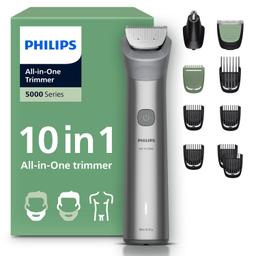 Philips ماكينة تشذيب الكل في واحد من سلسلة 5000، MG5922/15، مجموعة عناية للرجال 10 في 1، للوجه والشعر والجسم، بتقنية BeardSense، تشغيل حتى 120 دقيقة، مقاومة للماء — product image 1 of 6, Marshan Store